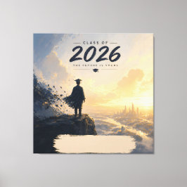 Klas van 2026 Toekomst Is Van Jou Grad Design Canvas Afdruk