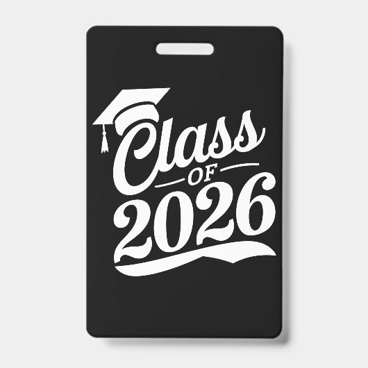 Klas van 2026 Trots Afgestudeerde Afstuderen Badge (Voorzijde)