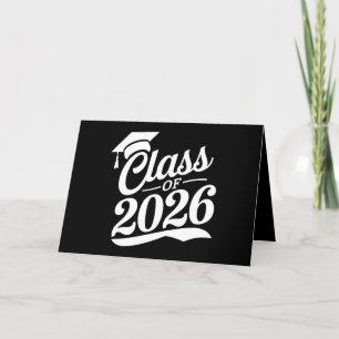 Klas van 2026 Trots Afgestudeerde Afstuderen Bedankkaart