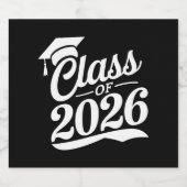 Klas van 2026 Trots Afgestudeerde Afstuderen Bier Etiket (Enkel label)