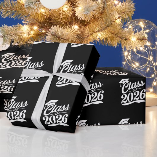 Klas van 2026 Trots Afgestudeerde Afstuderen Cadeaupapier (Feestdagen)
