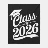 Klas van 2026 Trots Afgestudeerde Afstuderen Fleece Deken (Voorkant)
