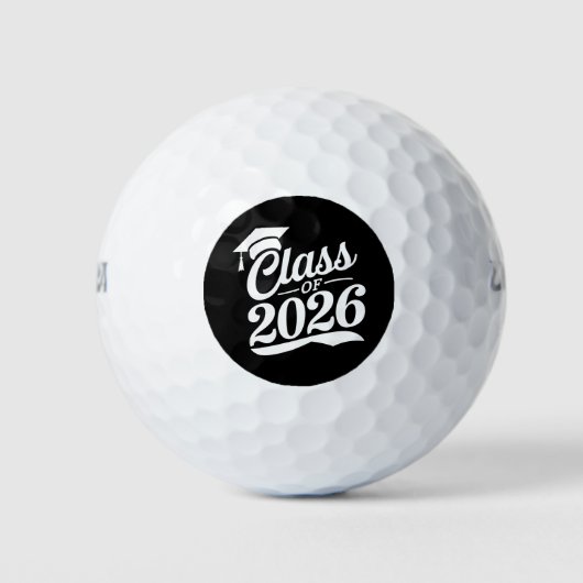 Klas van 2026 Trots Afgestudeerde Afstuderen Golfballen (Voorkant)