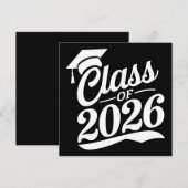 Klas van 2026 Trots Afgestudeerde Afstuderen Kaart (Voorkant / Achterkant)