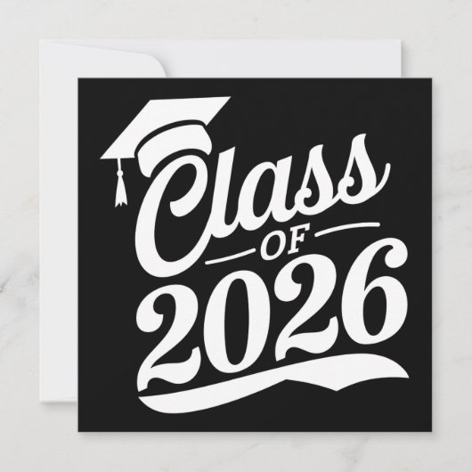 Klas van 2026 Trots Afgestudeerde Afstuderen Kaart (Voorkant)