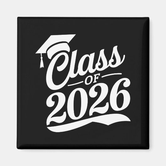 Klas van 2026 Trots Afgestudeerde Afstuderen Magneet (Voorkant)