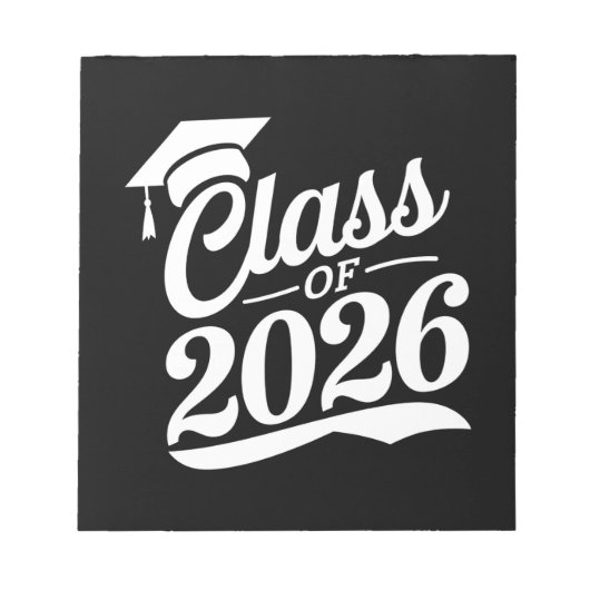 Klas van 2026 Trots Afgestudeerde Afstuderen Notitieblok (Voorkant)