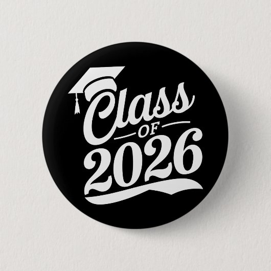 Klas van 2026 Trots Afgestudeerde Afstuderen Ronde Button 5,7 Cm (Voorkant)