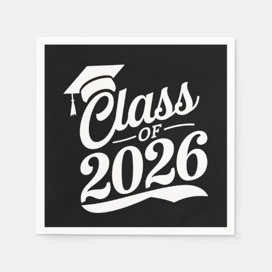 Klas van 2026 Trots Afgestudeerde Afstuderen Servet (Voorkant)