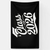 Klas van 2026 Trots Afgestudeerde Afstuderen Spandoek (Verticaal)