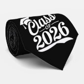 Klas van 2026 Trots Afgestudeerde Afstuderen Stropdas (Opgerold)