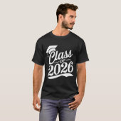Klas van 2026 Trots Afgestudeerde Afstuderen T-shirt (Voorkant volledig)