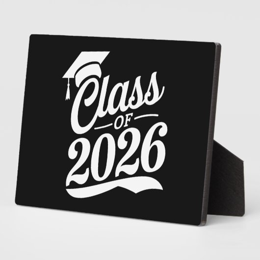 Klas van 2026 Trotse Afgestudeerde Afstuderen Fotoplaat (Zijkant)