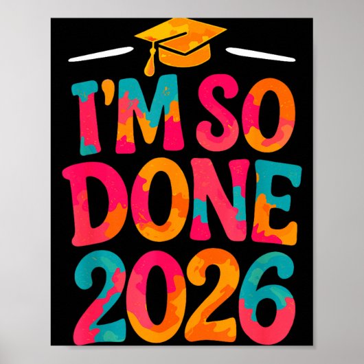 Klas van 2026 universiteit middelbare school afstu poster (Voorkant)