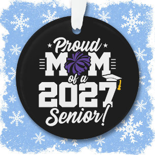 Klas van 2027 Afstudeer Cheer Trots Moeder Ornament