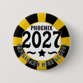 Klas van 2027 afstudeerceremonie ronde button 5,7 cm (Voorkant)