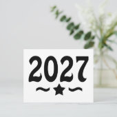 Klas van 2027 Afstuderen Briefkaart (Staand voorkant)