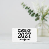 Klas van 2027 Afstuderen Informatiekaartje (Staand voorkant)