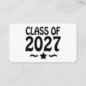 Klas van 2027 Afstuderen Informatiekaartje (Voorkant)