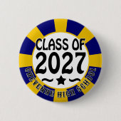 Klas van 2027 Afstuderen Ronde Button 5,7 Cm (Voorkant)