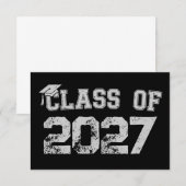 Klas van 2027 Afstuderen van senioren 2026 Afgestu Aankondiging (Voorkant / Achterkant)