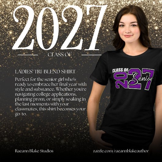 Klas van 2027 Dames Tri-Blend T-shirt