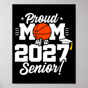 Klas van 2027 eindexamenjaar basketbal trotse moed poster