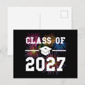 Klas van 2027 eindexamenjaar briefkaart (Voorkant / Achterkant)