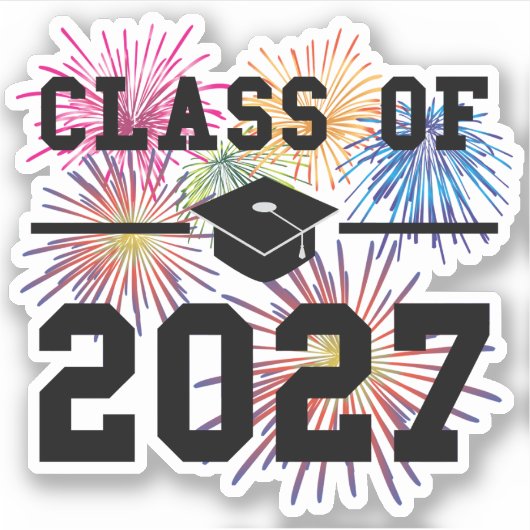 Klas van 2027 eindexamenjaar sticker (Voorkant)