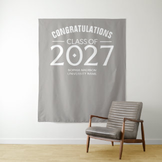 Klas van 2027 Gefeliciteerd Vet Afstudeerfeest Wandkleed