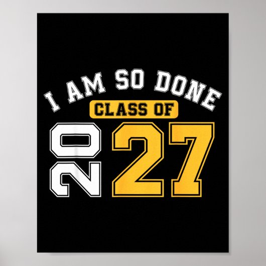 Klas van 2027 klaar eindexamen senior 202 poster (Voorkant)