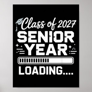 Klas van 2027 Laatste Jaar Loading Grappige School Poster