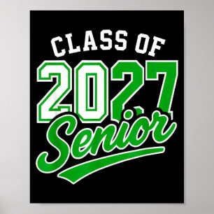 Klas van 2027 senior 2027 terug naar school poster