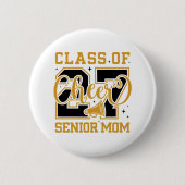 Klas van 2027 Senior Cheer Moeder Knop Ronde Button 5,7 Cm (Voorkant)