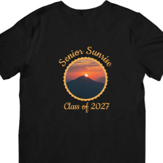 Klas van 2027 Senior Sunrise T-shirt