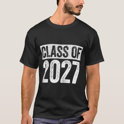 Klas van 2027 shirt senior 2027 afstuderen (Voorkant)