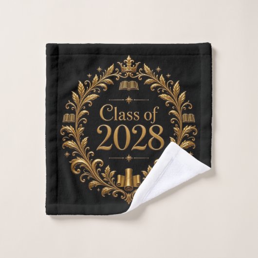 Klas van 2028 bad handdoek (Wasdoekje)