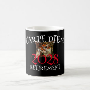 Klas van 2028 Pensioen Carpe Diem Koffiemok
