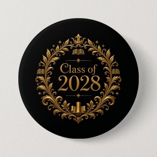 Klas van 2028 ronde button 7,6 cm (Voorkant)