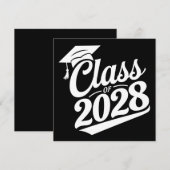Klas van 2028 Trots Afgestudeerde Afstuderen Kaart (Voorkant / Achterkant)
