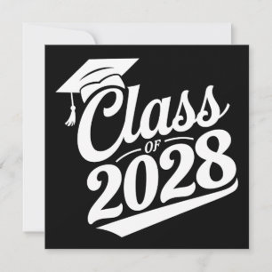 Klas van 2028 Trots Afgestudeerde Afstuderen Kaart
