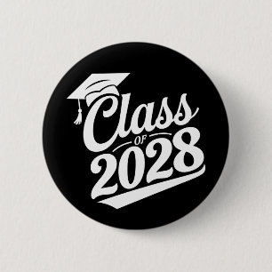 Klas van 2028 Trots Afgestudeerde Afstuderen Ronde Button 5,7 Cm