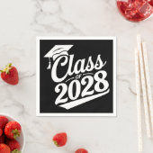 Klas van 2028 Trots Afgestudeerde Afstuderen Servet (Insitu)
