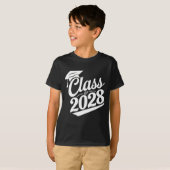 Klas van 2028 Trots Afgestudeerde Afstuderen T-shirt (Voorkant volledig)