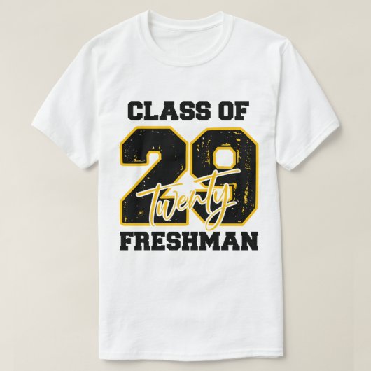 Klas van 2029 eerstejaars middelbare school terug t-shirt (Design voorkant)