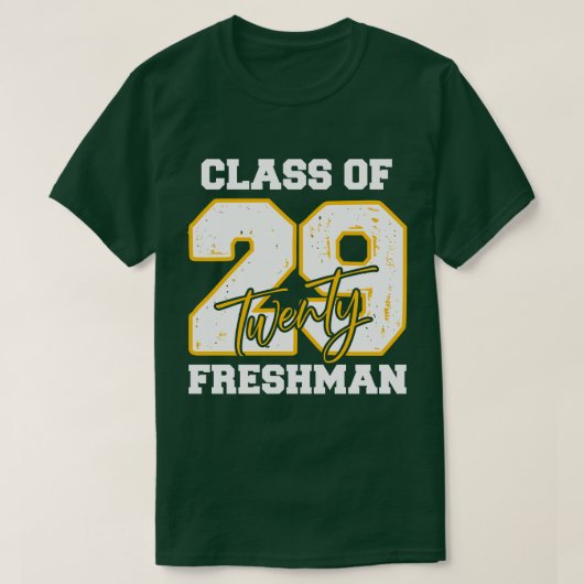 Klas van 2029 eerstejaars middelbare school terug t-shirt (Design voorkant)