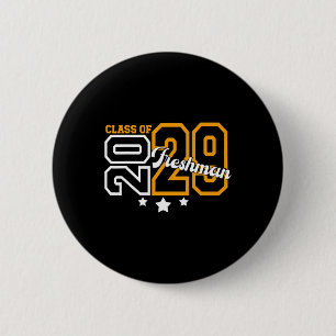 Klas van 2029 eerstejaars terug naar school eerste ronde button 5,7 cm