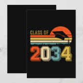 Klas Van 2034 Groei Met Mij Pre-K Afgestudeerd Vin Kaart (Voorkant / Achterkant)