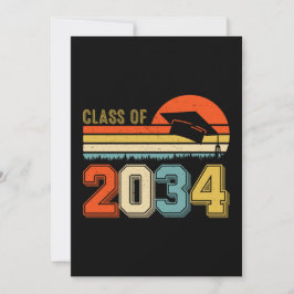 Klas van 2034 Groei Met Mij Pre-K Afgestudeerd Vin Kaart