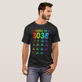 Klas Van 2035 Afstuderen Eerste Dag Van School Gro T-shirt (Voorkant volledig)